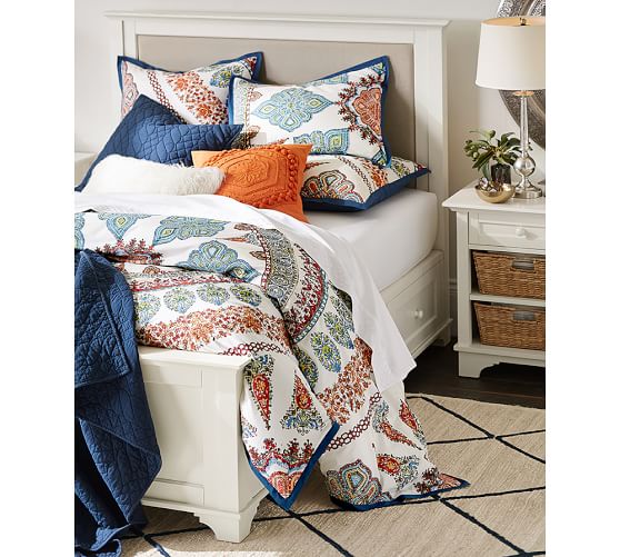 Jute Lattice Rug Navy/Ivory Pottery Barn