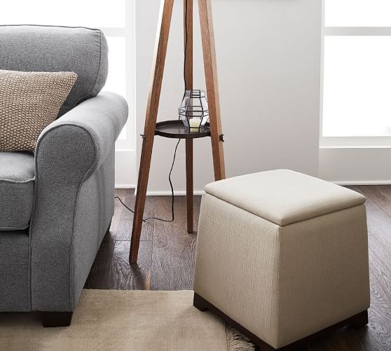 Rayne Upholstered Storage Cube Pottery Barn