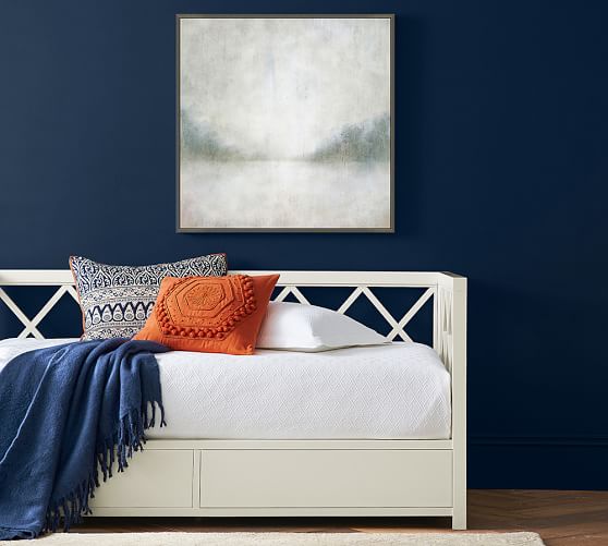 Reeve Matelasse Organic Daybed Mattress Cover Pottery Barn