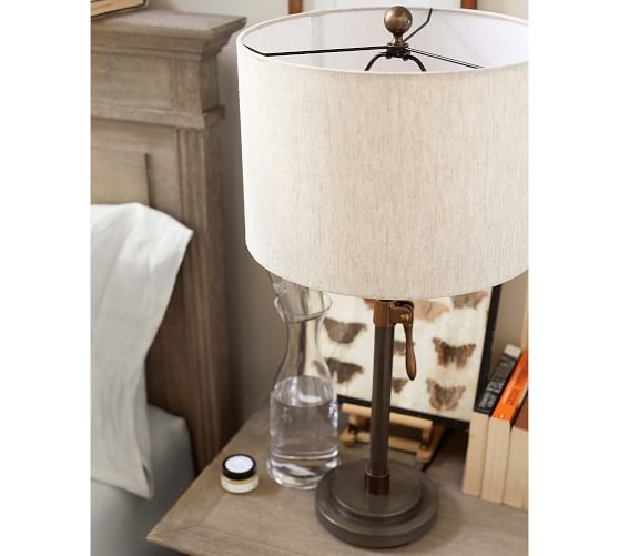 Sutter Adjustable Lever Table & Bedside Lamp Base Pottery Barn