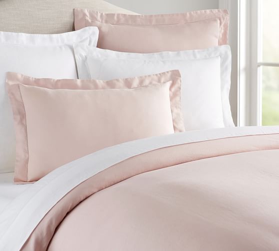 Belgian Flax Linen Duvet Cover Sham Soft Rose Pottery Barn Scroll To Previous Item