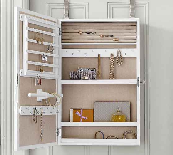 Clara Over the Door Jewelry Mirror Pottery Barn