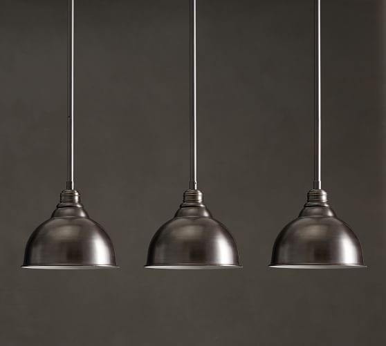 PB Classic Metal Bell 3Light Pendant Pottery Barn