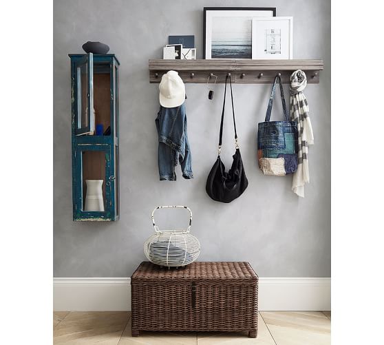 Shelf Ledge with Hooks Pottery Barn