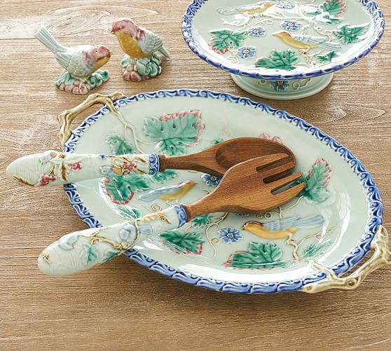 Majolica Serving Set Pottery Barn