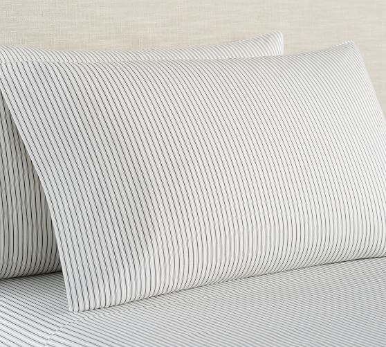 the emily meritt ticking stripe sheet set pottery barn ticking sheet sets