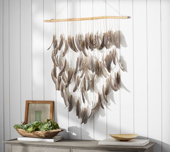 Hanging Feather Wall Art Pottery Barn