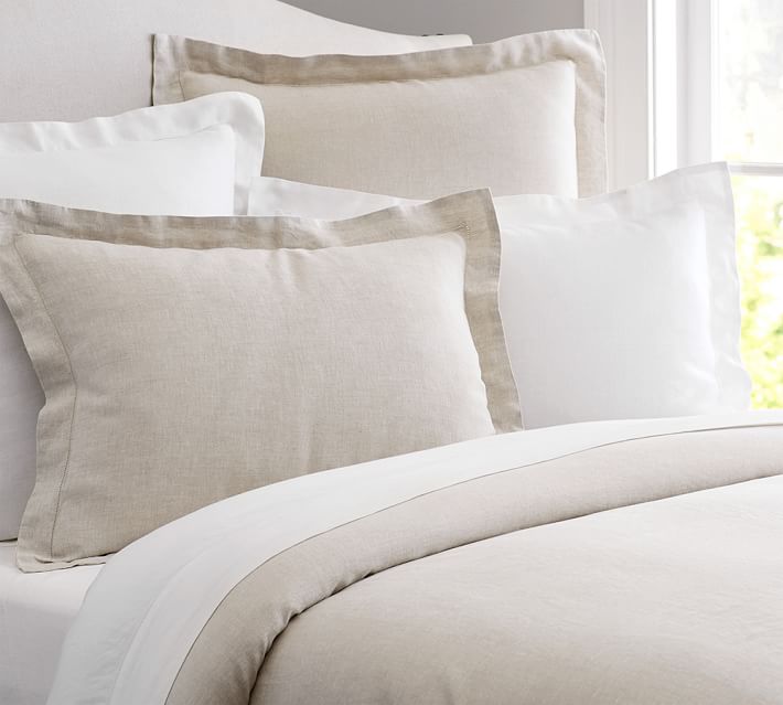Belgian Flax Linen Duvet Cover Sham Pottery Barn