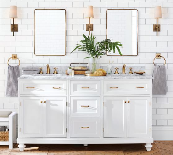 Vintage Fixed Mirror Pottery Barn