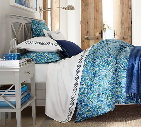 Martina Organic Duvet Cover & Sham Pottery Barn
