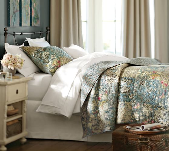 Neena Patchwork Quilt & Sham Pottery Barn