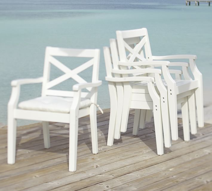 Hampstead Painted Stacking Dining Chair White Pottery Barn