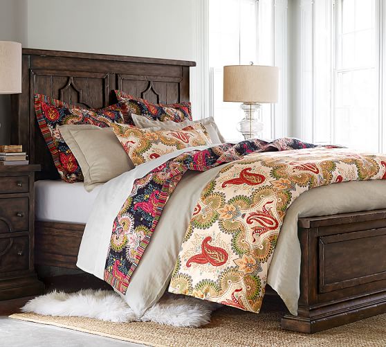 Linden Paisley Duvet Cover & Sham Pottery Barn