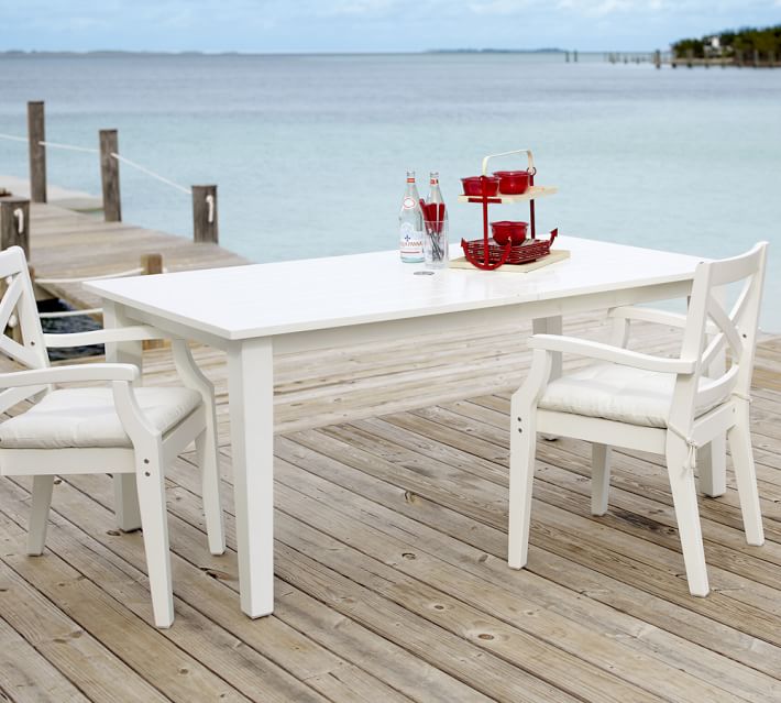 Hampstead Painted Extending Dining Table White Pottery Barn