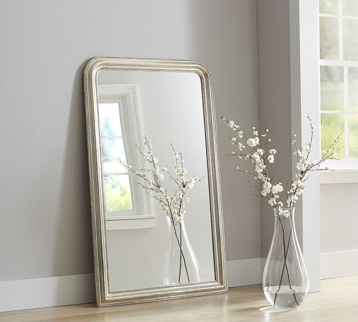 Bonaparte Silver Gilt Floor Mirror Pottery Barn