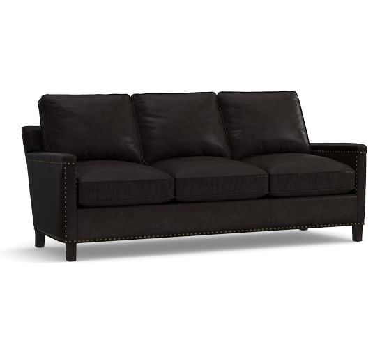 Tyler Leather Sofa Pottery Barn