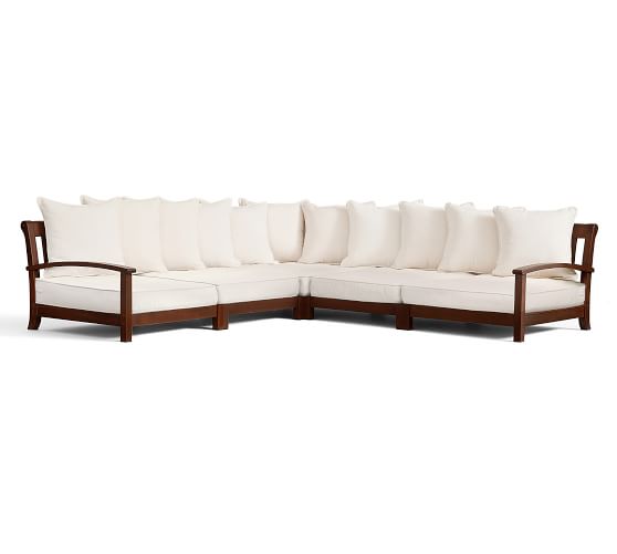 Chatham Low Sectional Set, Honey Pottery Barn
