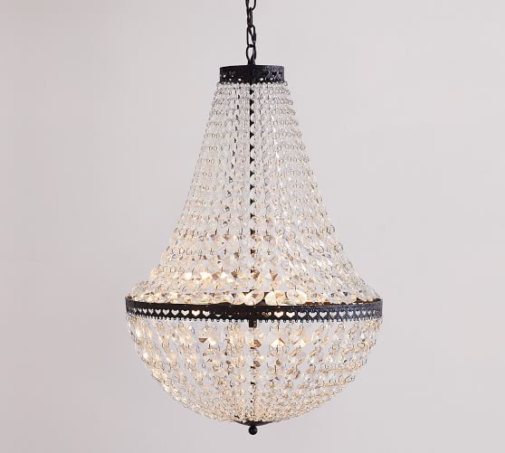 Mia FacetedCrystal Extra Large Chandelier Pottery Barn