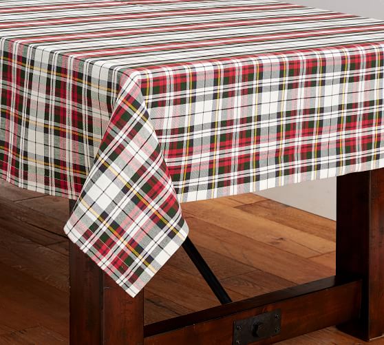 Denver Plaid Tablecloth Pottery Barn