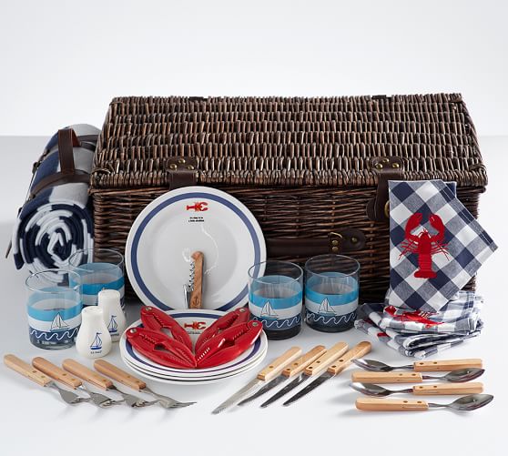Nautical Picnic Basket Pottery Barn