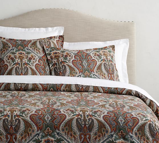 Stonington Paisley Organic Duvet Cover & Sham Pottery Barn