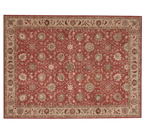 Madeline Persian Rug Red Multi Pottery Barn Madeline Persian Rug Red Multi