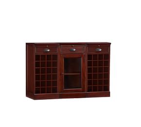 modular bar grid wine bases glass door buffet tower base cabinet pottery barn potterybarn