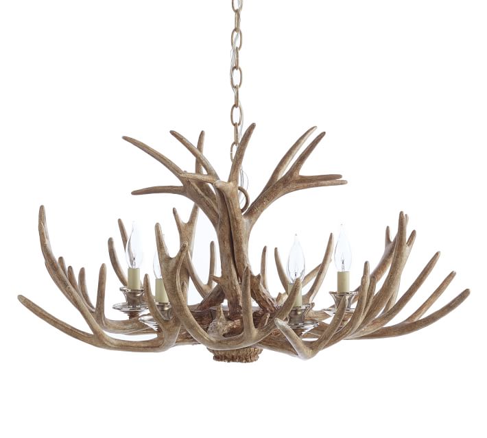 Faux Antler Chandelier Pottery Barn
