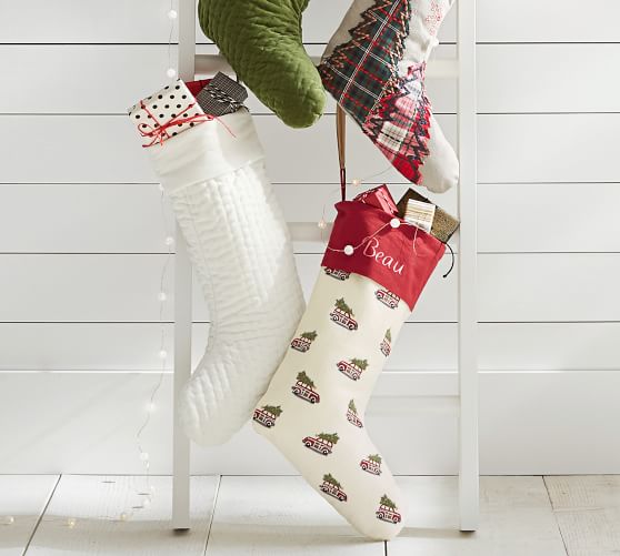 Crewel Embroidered Stocking Pottery Barn
