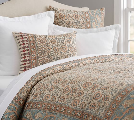 Selena Print Duvet Cover & Sham Pottery Barn