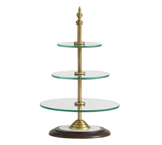 Plaza Tiered Entertaining Stand Pottery Barn