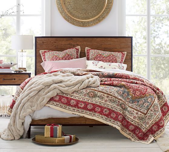 Zarina Print Reversible Quilt & Sham | Pottery Barn