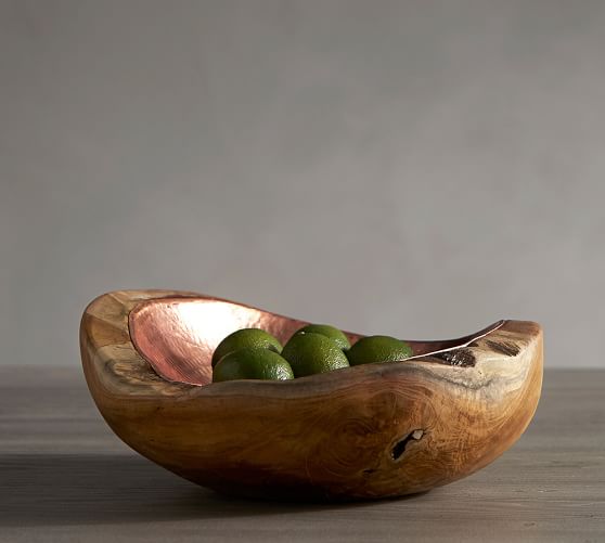 Copper Inlay Wood Bowl Pottery Barn