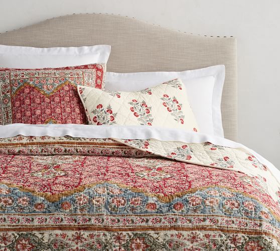Zarina Print Reversible Quilt & Sham Pottery Barn