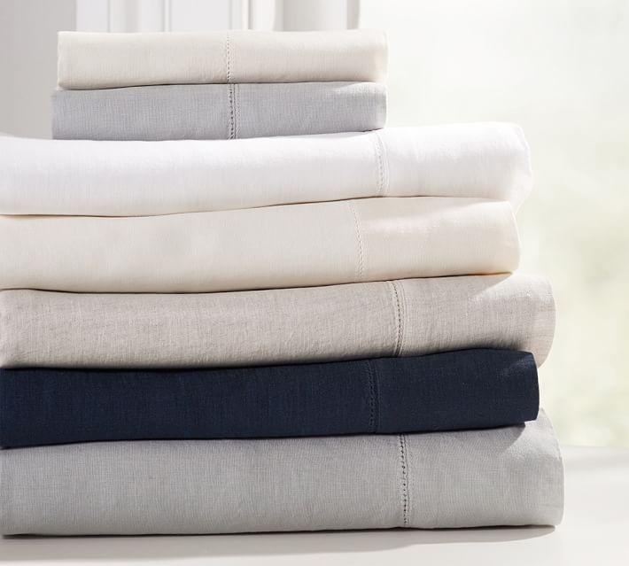 belgian flax linen sheet set pottery barn how to store bed sheets