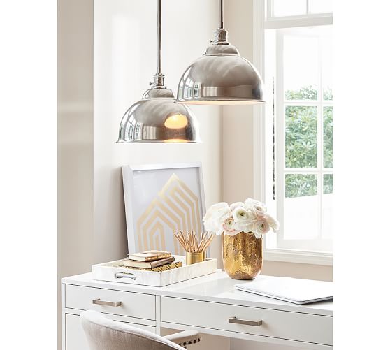 PB Classic Metal Bell Pendant Pottery Barn