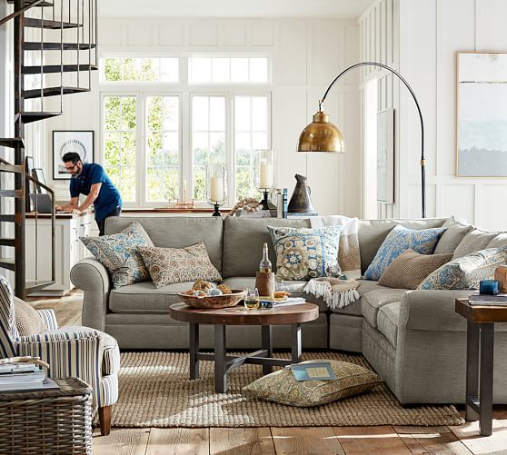 Chunky Wool & Jute Rug Natural Pottery Barn