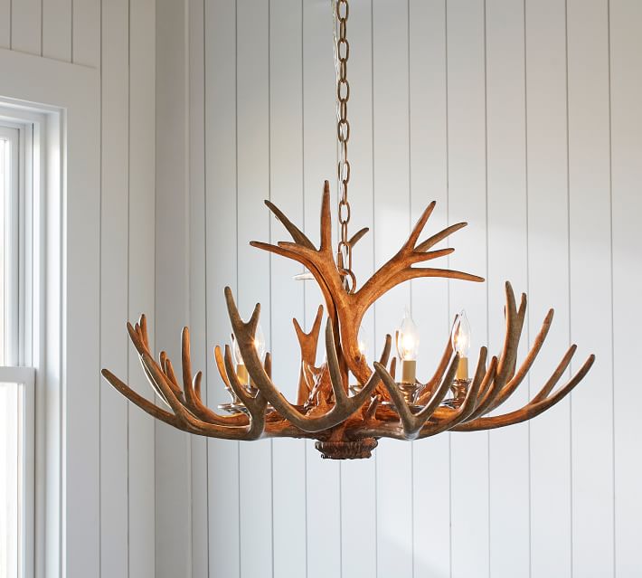 Faux Antler Chandelier Pottery Barn