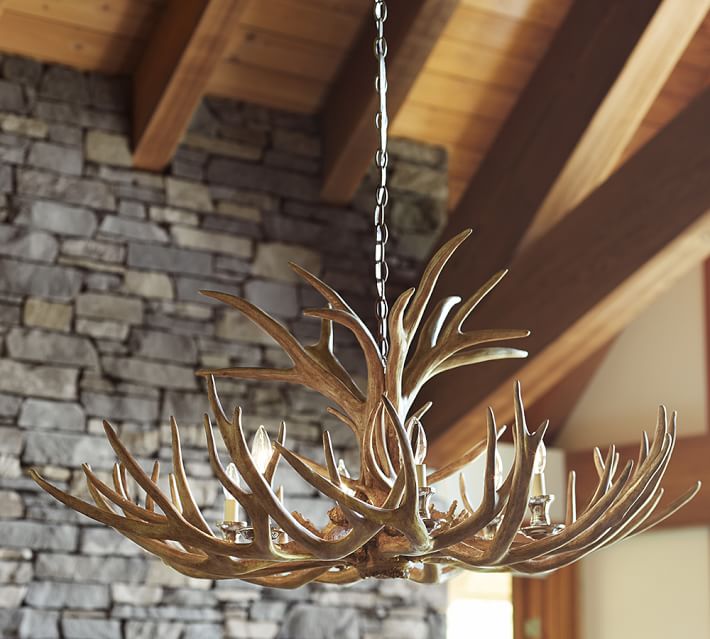 Faux Antler Chandelier Pottery Barn