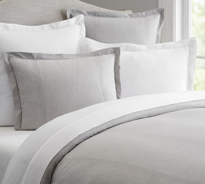 Peyton Organic Duvet Cover Sham Pottery Barn