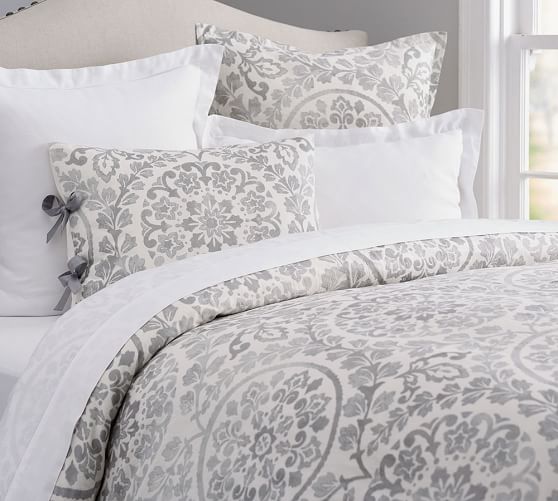 Ana Medallion Duvet Cover Sham Blush Pottery Barn Scroll To Previous Item