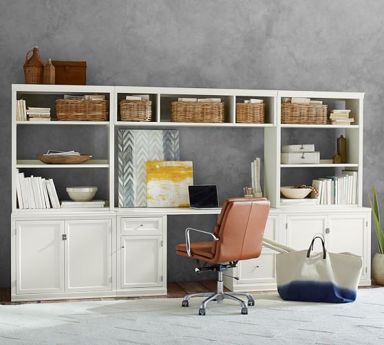 Logan Large Office Suite Bridge Pottery Barn Logan Large Office Suite Bridge