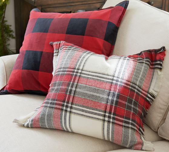 Hamilton Plaid Pillow Cover Pottery Barn