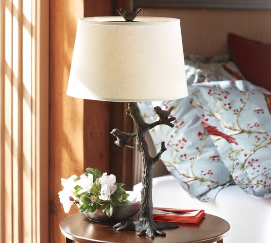 Woodland Bird Lamp Base Pottery Barn