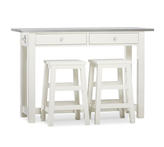 Balboa Counter Height Table Stool 3 Piece Dining Set Pottery Barn Balboa Counter Height Table Stool 3 Piece Dining Set