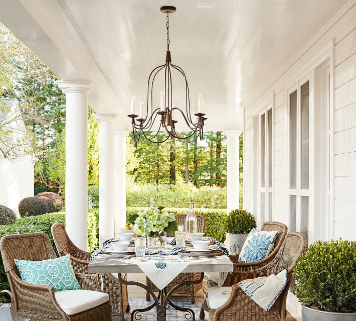 Armonk 6 Arm Indoor Outdoor Chandelier Pottery Barn