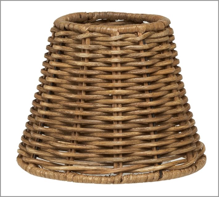 Woven Wicker Chandelier Shade Set Of 3 Pottery Barn
