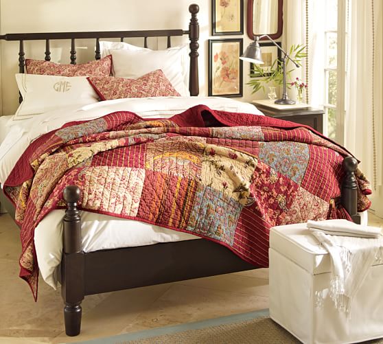Patchwork Quilt & Sham Red Pottery Barn