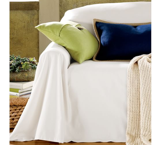 Dropcloth LooseFit Slipcover Twill Pottery Barn