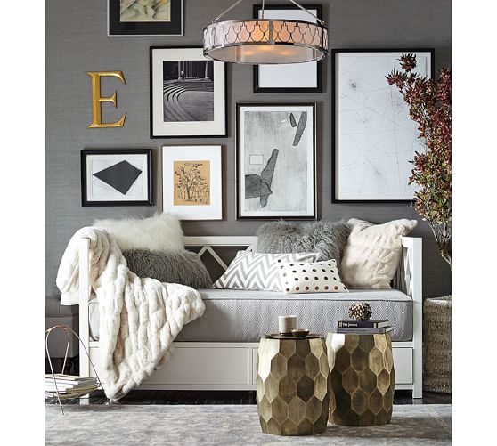 Reeve Matelasse Organic Daybed Mattress Cover Pottery Barn